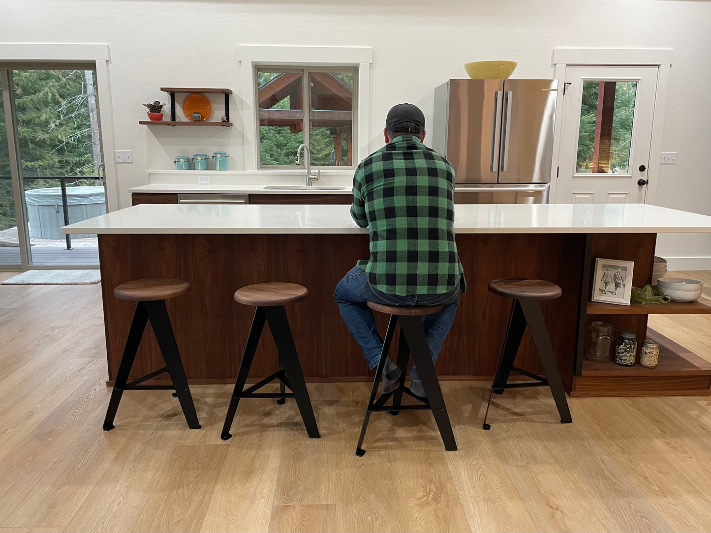 NEW FLAT PACK version, Windmill Counter Stool