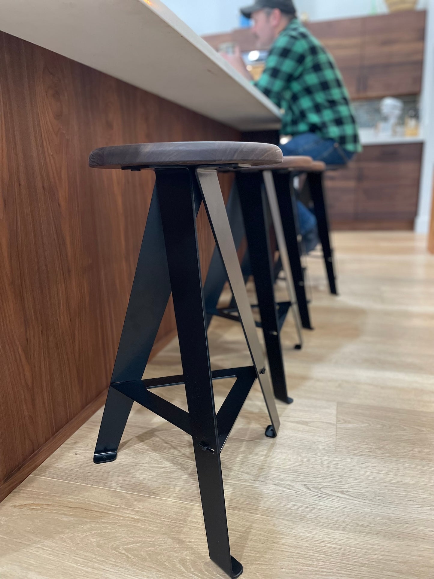 NEW FLAT PACK version, Windmill Counter Stool